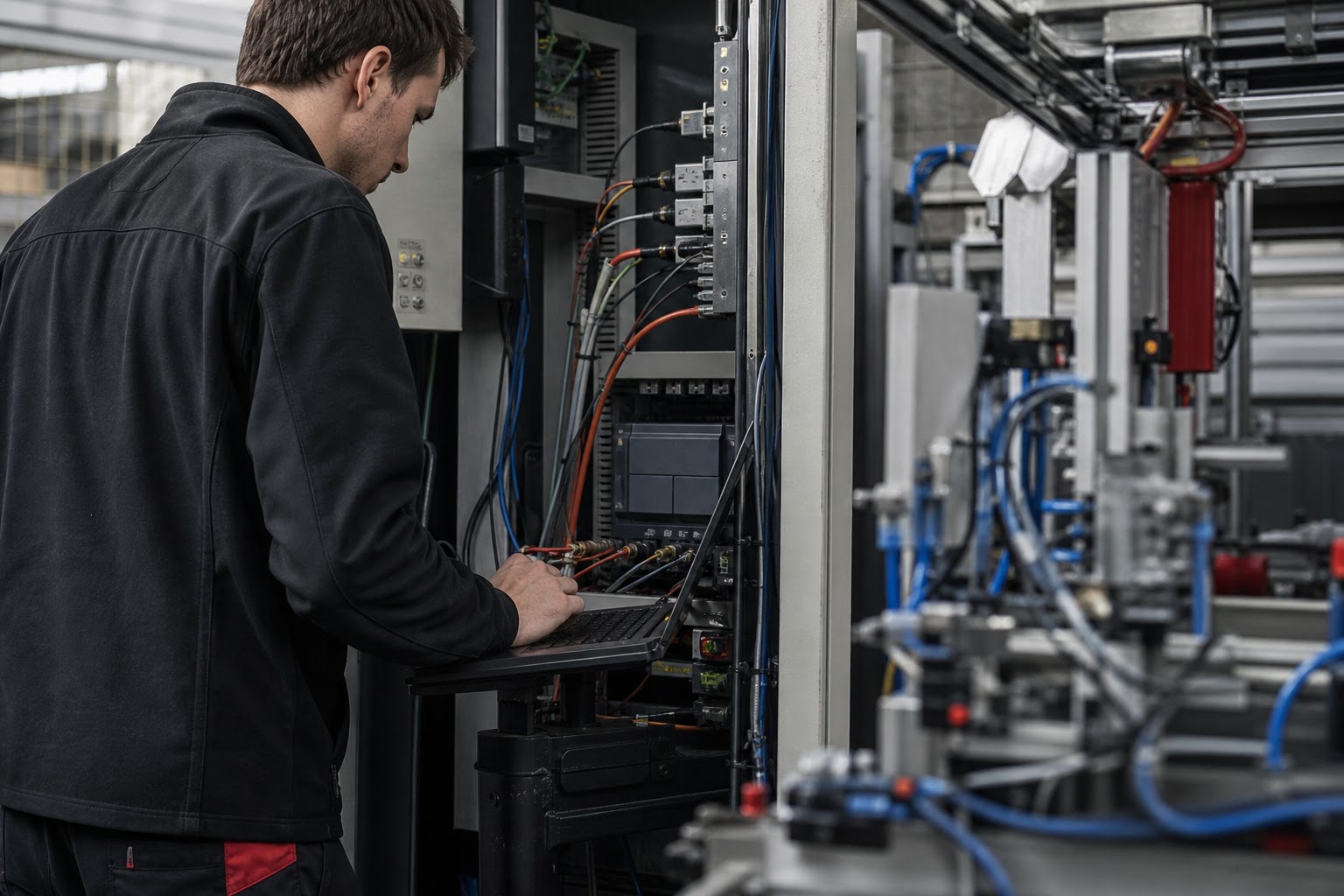 Programovanie PLC automatu na výrobnej linke